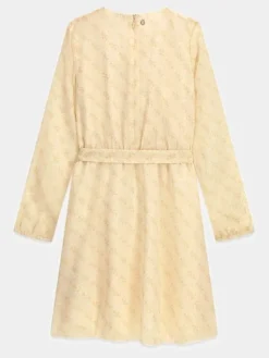Guess Kids Sukienka codzienna 180834 Beżowy Classic Fit
