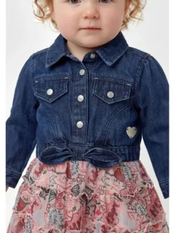 Guess Kids Sukienka codzienna 183319 Niebieski Classic Fit