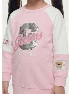 Guess Kids Sukienka codzienna 183613 Różowy Classic Fit