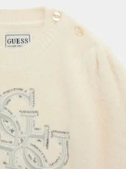 Guess Kids Sukienka codzienna 179103 Biały Classic Fit