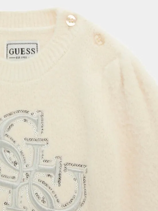 Guess Kids Sukienka codzienna 179103 Biały Classic Fit