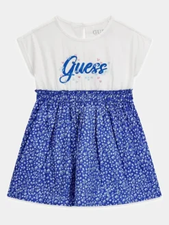 Guess Kids Sukienka codzienna 181430 Błękitny Classic Fit