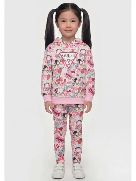 Guess Kids Sukienka codzienna 183735 Kolorowy Classic Fit