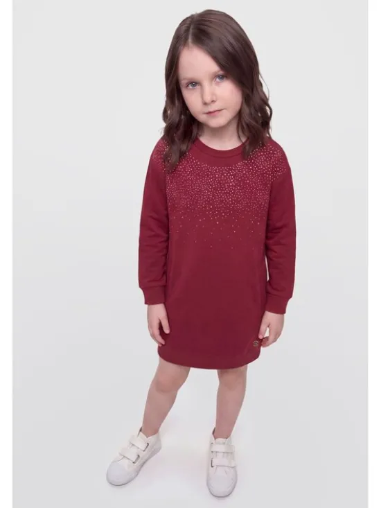 Guess Kids Sukienka codzienna 184586 Czerwony Classic Fit