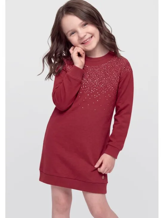 Guess Kids Sukienka codzienna 184586 Czerwony Classic Fit