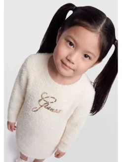 Guess Kids Sukienka codzienna 184382 Biały Classic Fit