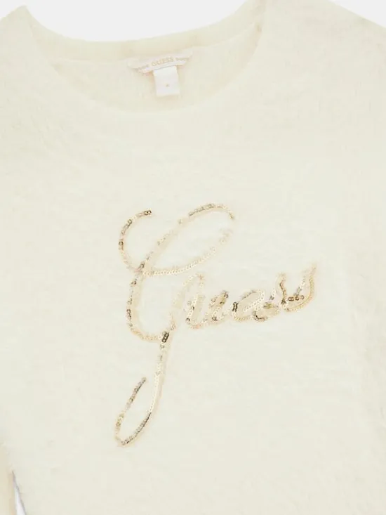 Guess Kids Sukienka codzienna 184382 Biały Classic Fit