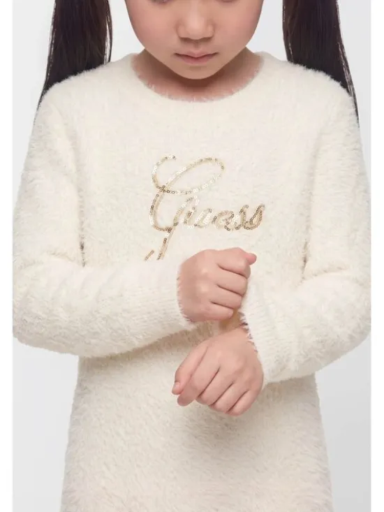 Guess Kids Sukienka codzienna 184382 Biały Classic Fit