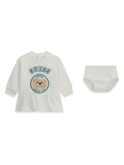 Guess Kids Sukienka codzienna 183605 Beżowy Classic Fit