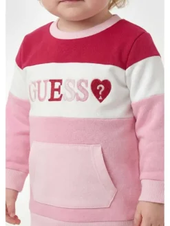Guess Kids Sukienka codzienna 183706 Różowy Classic Fit