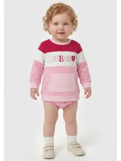Guess Kids Sukienka codzienna 183706 Różowy Classic Fit