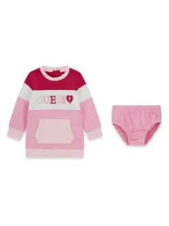 Guess Kids Sukienka codzienna 183706 Różowy Classic Fit