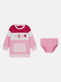 Guess Kids Sukienka codzienna 183706 Różowy Classic Fit