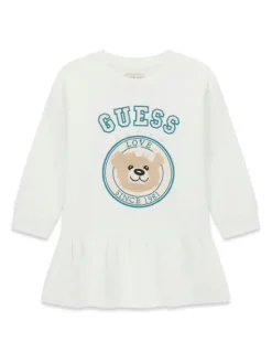 Guess Kids Sukienka codzienna 183734 Beżowy Classic Fit