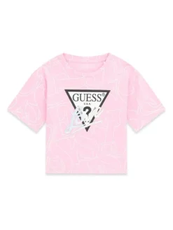 Guess Kids Tank top 183820 Różowy Classic Fit