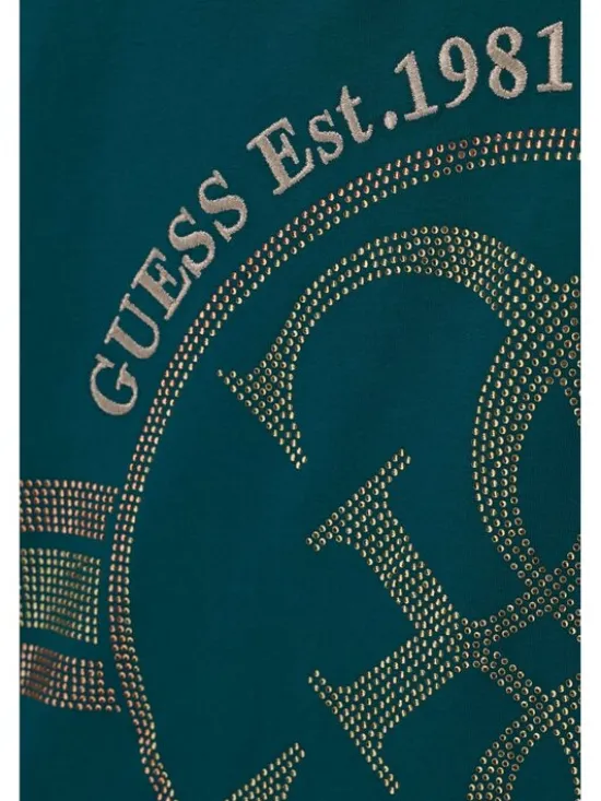 Guess Kids Tank top 183788 Zielony Classic Fit