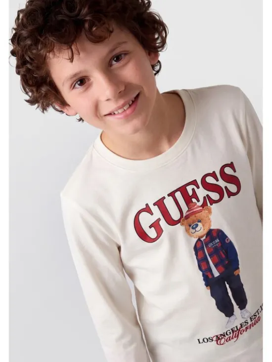 Guess Kids T-Shirt 184439 Biały Classic Fit
