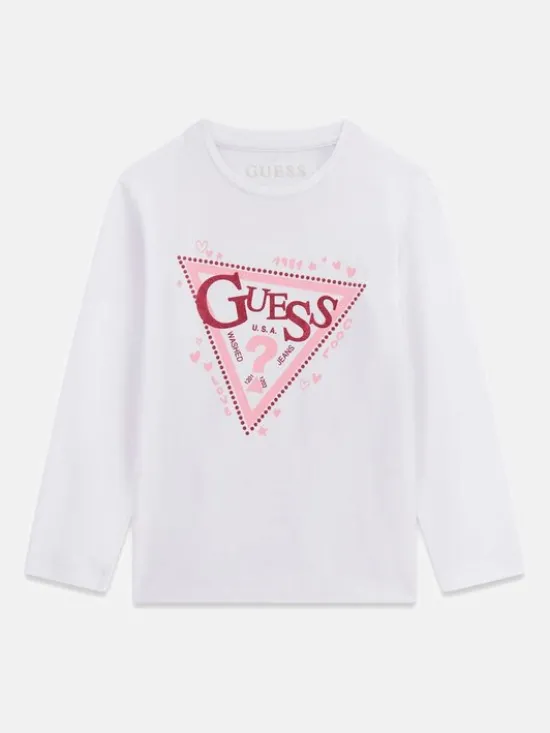 Guess Kids T-Shirt 183028 Biały Classic Fit