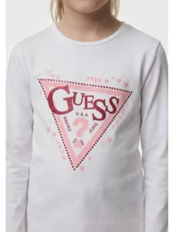 Guess Kids T-Shirt 183028 Biały Classic Fit
