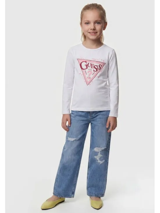 Guess Kids T-Shirt 183028 Biały Classic Fit