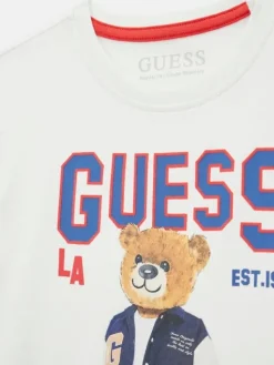Guess Kids T-Shirt 183039 Biały Classic Fit