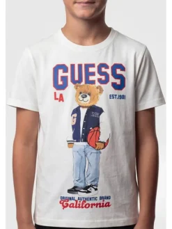 Guess Kids T-Shirt 183039 Biały Classic Fit