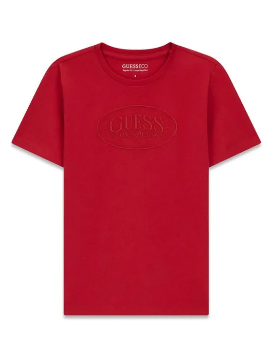 Guess Kids T-Shirt 184427 Czerwony Classic Fit