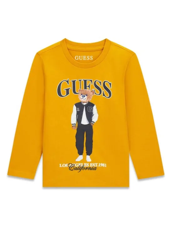 Guess Kids T-Shirt 184439 Pomarańczowy Classic Fit