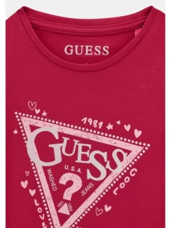 Guess Kids T-Shirt 184849 Różowy Classic Fit