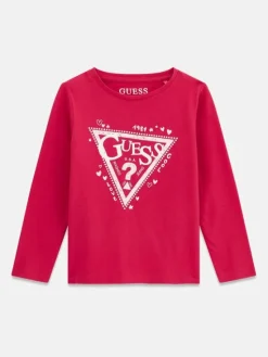 Guess Kids T-Shirt 183028 Różowy Classic Fit
