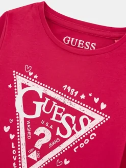 Guess Kids T-Shirt 183028 Różowy Classic Fit