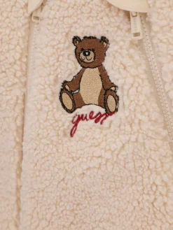 Guess Kombinezon zimowy H6BG08 W4080 Beżowy Regular Fit