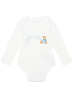 Guess Komplet bluza, body i spodnie dresowe H6YG09 K4135 Niebieski jasny Regular Fit