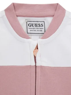 Guess Komplet bluza i legginsy A6YG06 K3909 Różowy Regular Fit