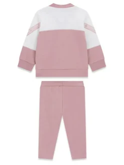 Guess Komplet bluza i legginsy A6YG06 K3909 Różowy Regular Fit