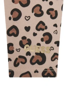 Guess Komplet bluzka i legginsy A5BG02 J1314 Czerwony Regular Fit
