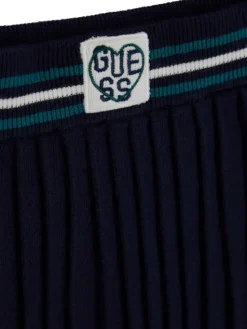 Guess Komplet bluzka i spódnica K6YG02 Z0815 Granatowy Regular Fit