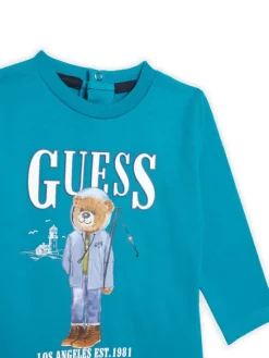 Guess Komplet bluzka i spodnie I5BG13 I3Z14 Niebieski Regular Fit
