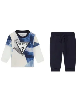 Guess Komplet bluzka i spodnie I6BG01 K5800 Granatowy Regular Fit