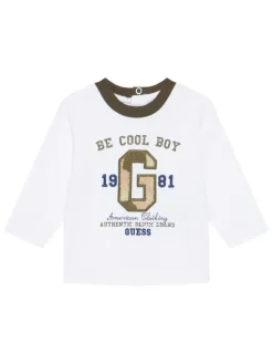 Guess Komplet bluzka i spodnie I5YG06 K8HM4 Biały Regular Fit
