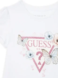Guess Komplet t-shirt i spódniczka K6RG07 K6YW0 Biały Regular Fit