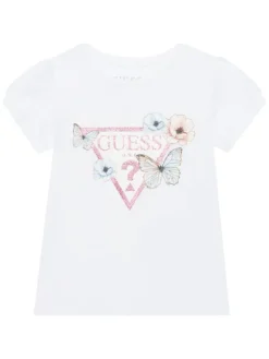 Guess Komplet t-shirt i spódniczka K6RG07 K6YW0 Biały Regular Fit