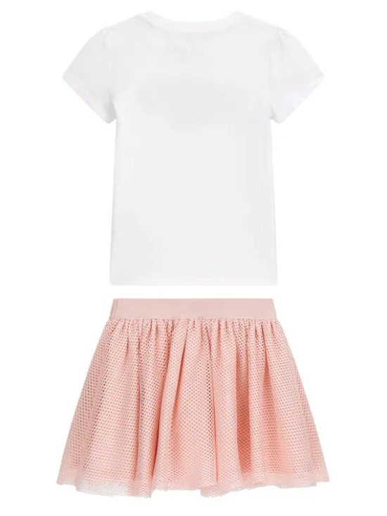 Guess Komplet t-shirt i spódniczka K6RG09 K6YW0 Kolorowy Regular Fit