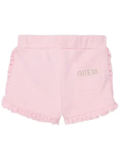 Guess Komplet t-shirt i spodenki A6GG02 K6YW4 Różowy Regular Fit
