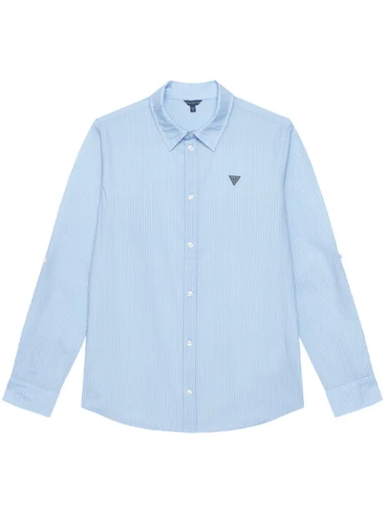 Guess Koszula L6RH02 WE5W0 Niebieski Regular Fit