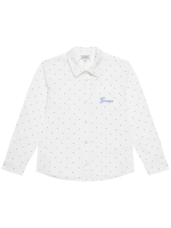 Guess Koszula N6RH02 WE5W0 Biały Regular Fit