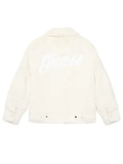 Guess Kożuch J5YL18 K8BV0 Écru Regular Fit
