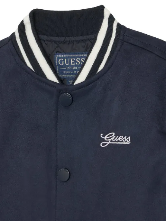 Guess Kurtka bomber L6RL01 WG970 Granatowy Regular Fit