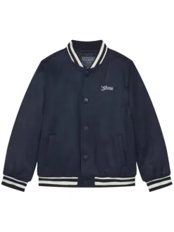 Guess Kurtka bomber L6RL01 WG970 Granatowy Regular Fit