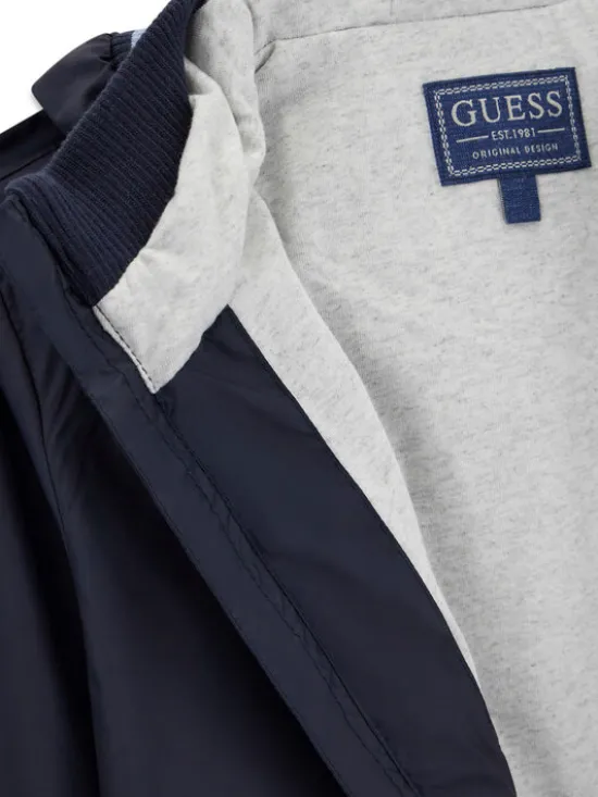 Guess Kurtka bomber L6RL01 WG970 Granatowy Regular Fit